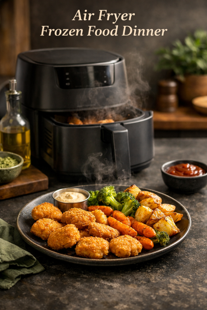 air fryer frozen food dinner ready in 20 minutes