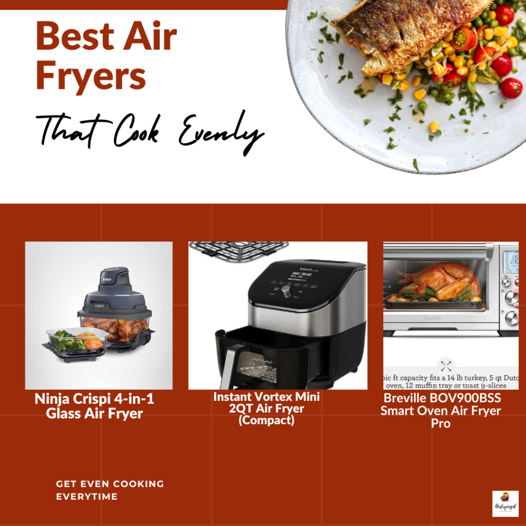 poor airflow causing uneven cooking in air fryer and Overcrowded vs spaced basket comparison