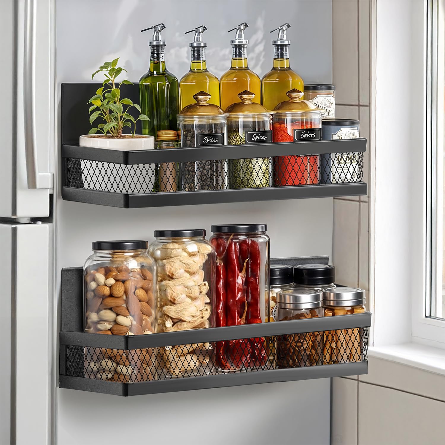 Magnetic spice rack organizer – cheap air fryer accessories for faster seasoning and kitchen organization.jpg