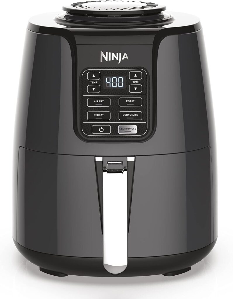 Ninja AF101 4 Qt best small air fryer for beginners with simple manual controls.