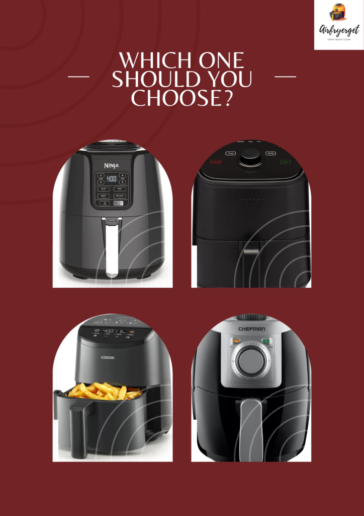 Best small air fryers comparison overview.