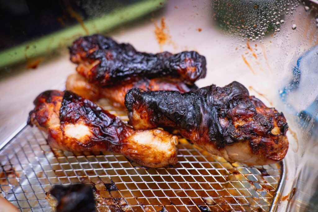 burnt food due to wrong air fryer cooking time settings