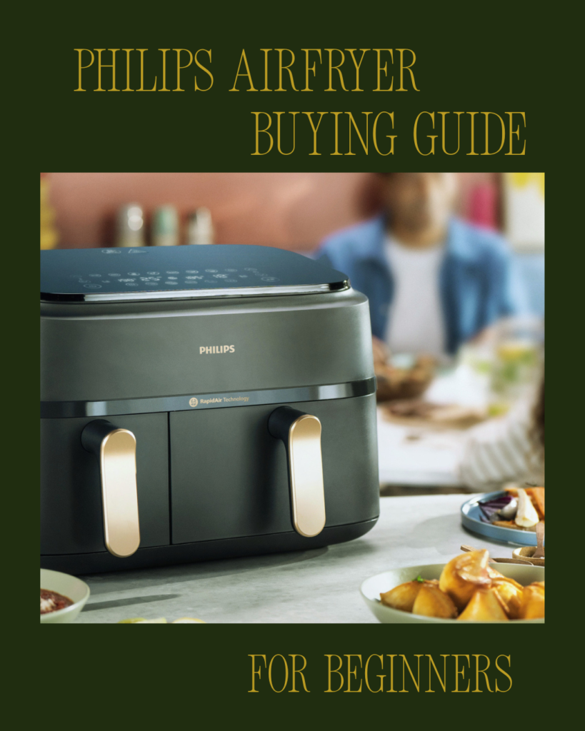 Philips air fryer in modern kitchen setup for beginners cooking healthy food