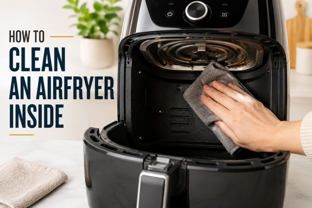 How to clean an airfryer inside safely