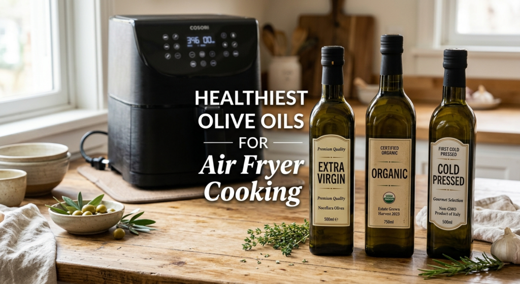 Healthiest olive oils for air fryer cooking