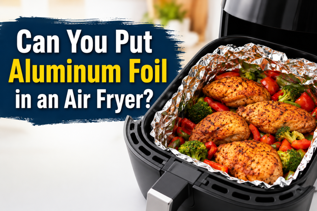 Can you put aluminum foil in an air fryer safely